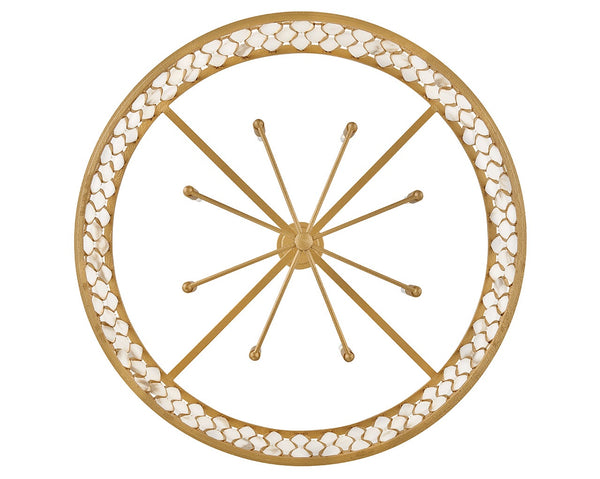 Estie 38" Eight Lights Large Chandelier, Piastra Gold