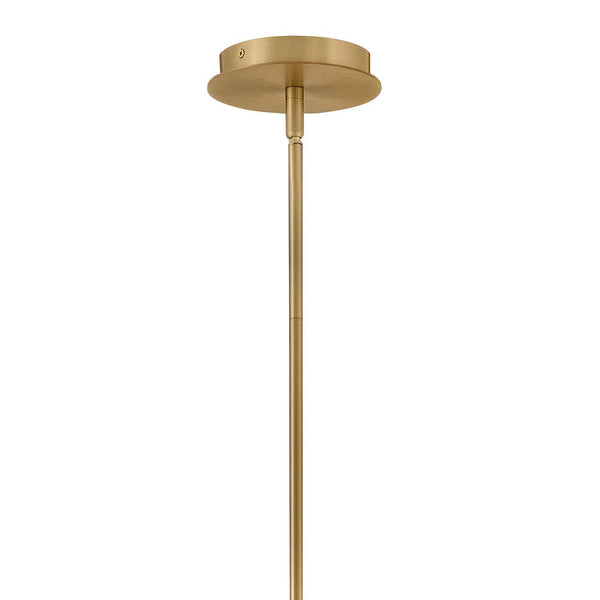Ombra 16" One Light Large Pendant, Lacquered Brass