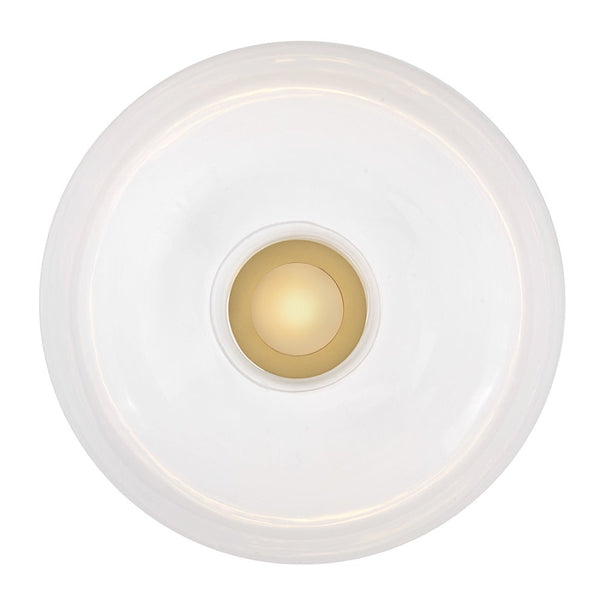 Ombra 16" One Light Large Pendant, Lacquered Brass