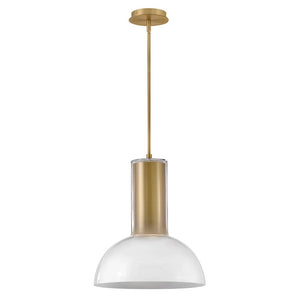 Ombra 16" One Light Large Pendant, Lacquered Brass