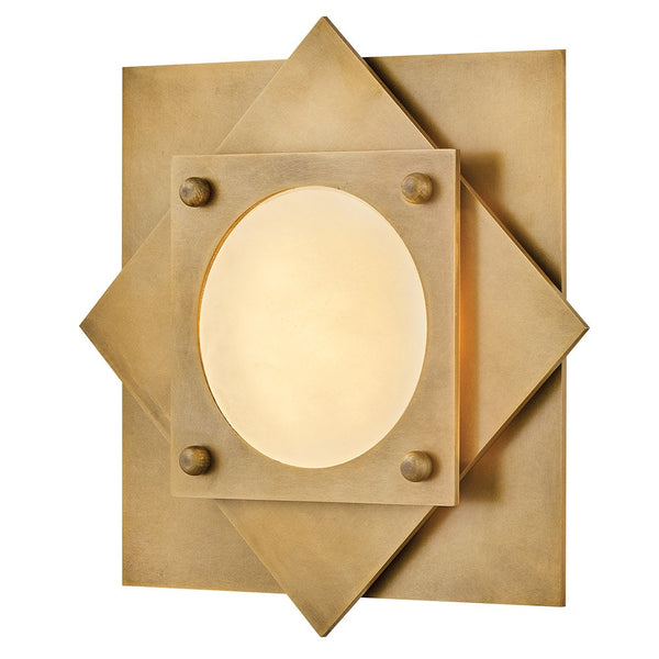 Claude 15" Small LED Flush Mount, Heritage Brass