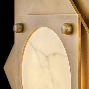 Claude 15" Small LED Flush Mount, Heritage Brass