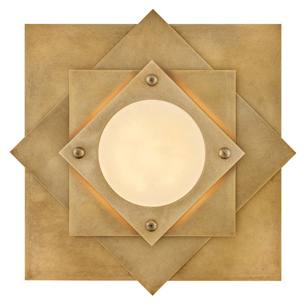 Claude 20" Medium LED Flush Mount, Heritage Brass