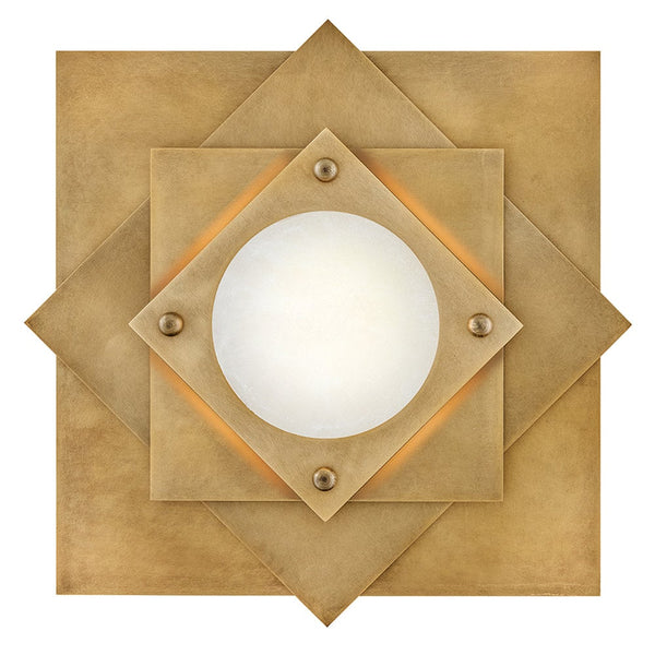 Claude 20" Medium LED Flush Mount, Heritage Brass