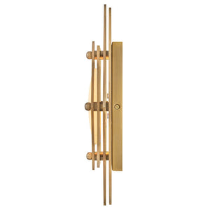 Claude 20" Medium LED Flush Mount, Heritage Brass