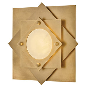 Claude 20" Medium LED Flush Mount, Heritage Brass