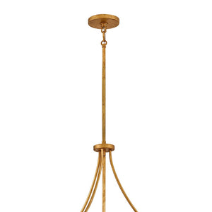 Myra 35" Twelve Lights Medium Chandelier, Distressed Brass