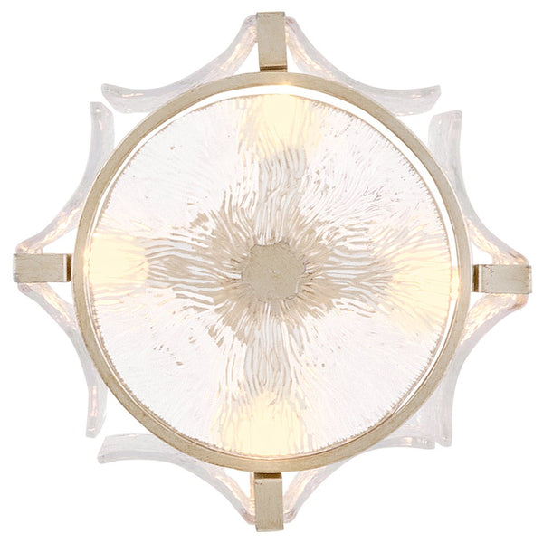 Florian 14" Four Lights Medium Semi-Flush Mount, Glacial