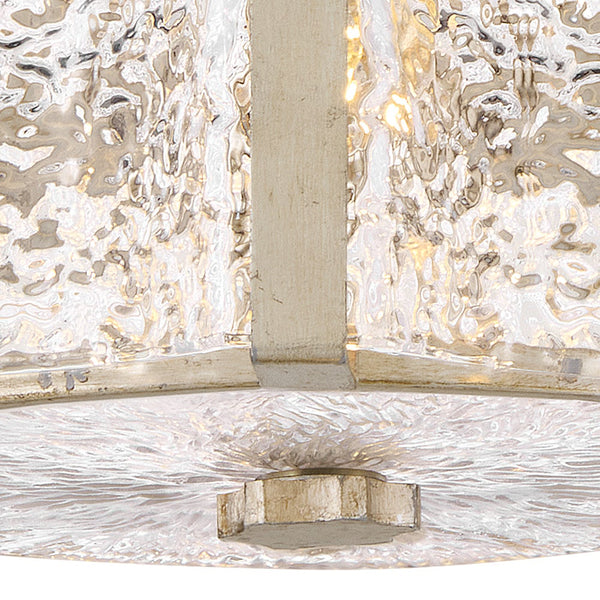 Florian 14" Four Lights Medium Semi-Flush Mount, Glacial