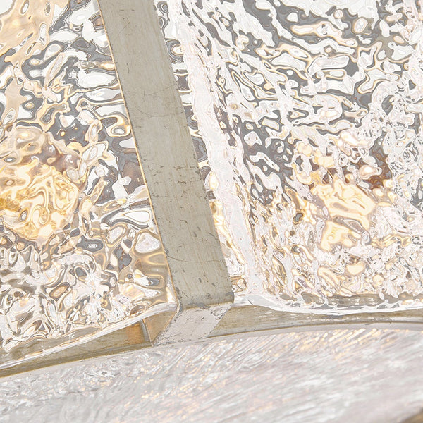 Florian 20" Five Lights Medium Semi-Flush Mount, Glacial