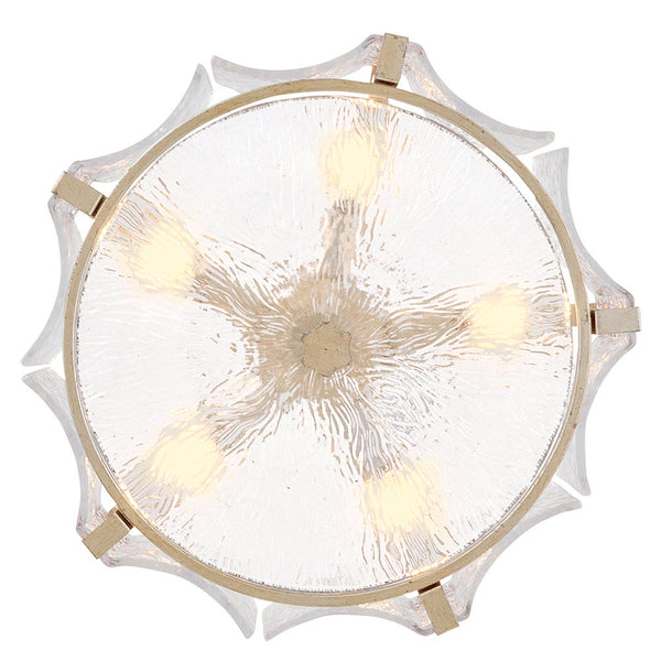 Florian 20" Five Lights Medium Semi-Flush Mount, Glacial