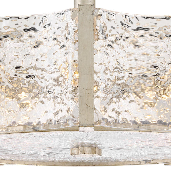 Florian 20" Five Lights Medium Semi-Flush Mount, Glacial