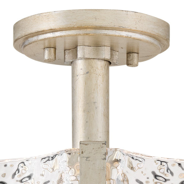 Florian 20" Five Lights Medium Semi-Flush Mount, Glacial