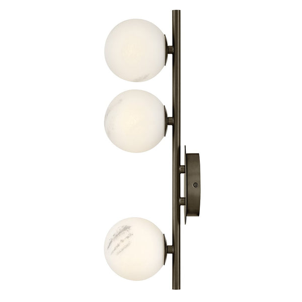 Selene 6" Three Lights Large Sconce, Black Oxide