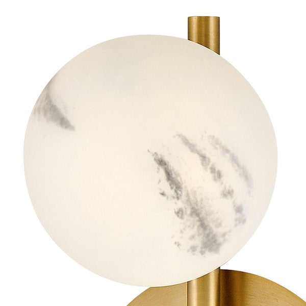 Selene 6" Three Lights Large Sconce, Lacquered Brass