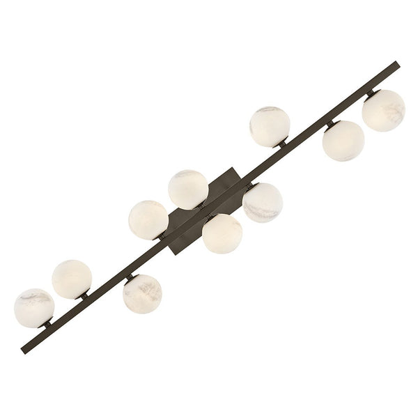 Selene 55" Ten Lights Large Linear, Black Oxide