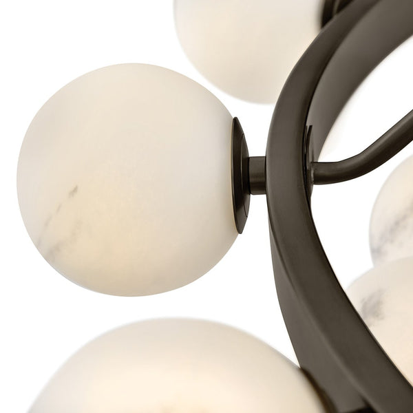 Selene 60" Thirty Six Lights Double XL Multi Tier Chandelier, Black Oxide