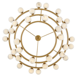 Selene 60" Thirty Six Lights Double XL Multi Tier Chandelier, Lacquered Brass