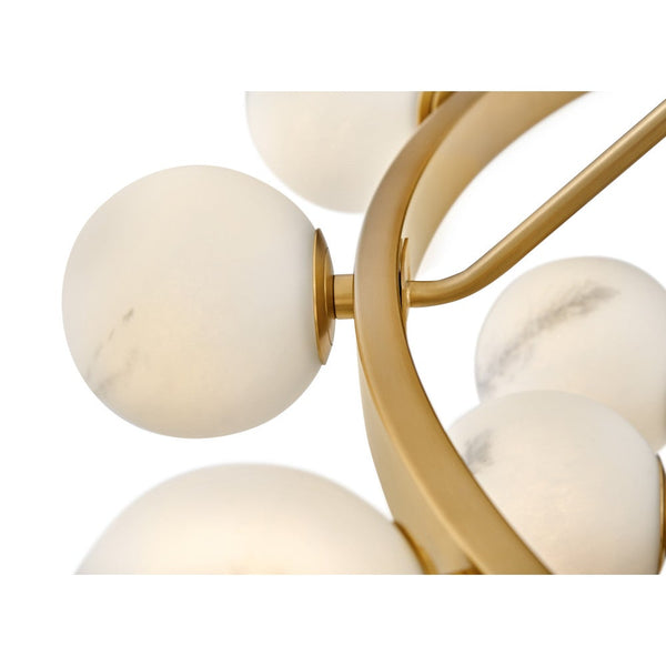 Selene 60" Thirty Six Lights Double XL Multi Tier Chandelier, Lacquered Brass