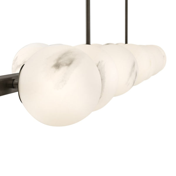 Selene 74" Fourteen Lights Large Linear, Black Oxide