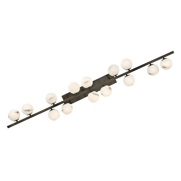 Selene 74" Fourteen Lights Large Linear, Black Oxide