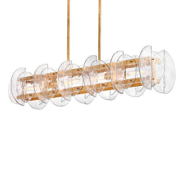 Seraphina 48" Four Lights Medium Linear, Distressed Brass