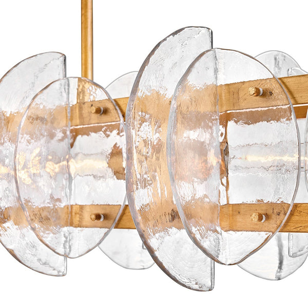 Seraphina 48" Four Lights Medium Linear, Distressed Brass