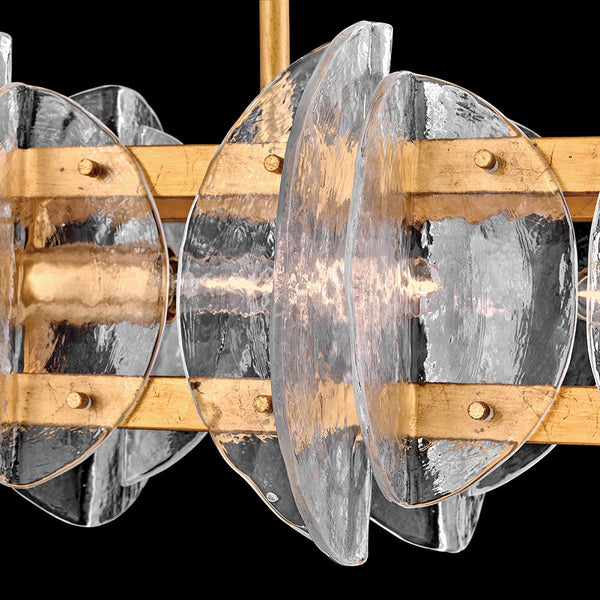 Seraphina 48" Four Lights Medium Linear, Distressed Brass