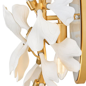Audra 12" Two Lights Medium Sconce, Deluxe Gold