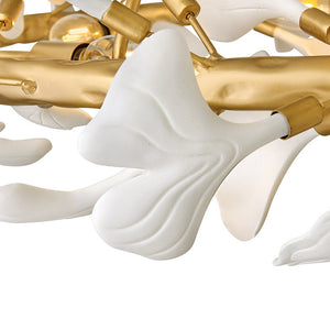 Audra 36" Six Lights Large Ring Chandelier, Deluxe Gold