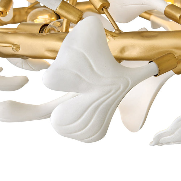 Audra 36" Six Lights Large Ring Chandelier, Deluxe Gold