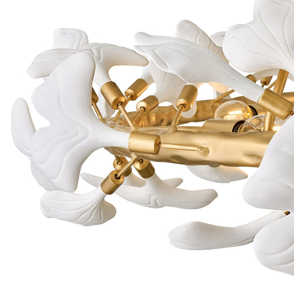 Audra 36" Six Lights Large Ring Chandelier, Deluxe Gold