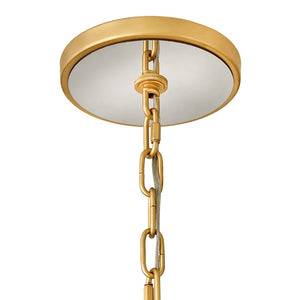 Audra 48" Eight Lights Large Ring Chandelier, Deluxe Gold