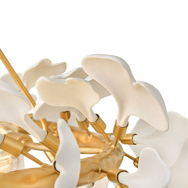 Audra 48" Eight Lights Large Ring Chandelier, Deluxe Gold