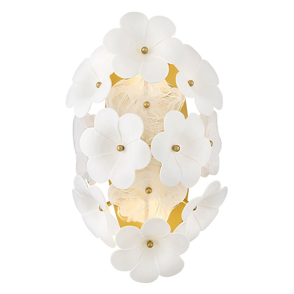 Marianne 10" Two Lights Medium Sconce, Deluxe Gold