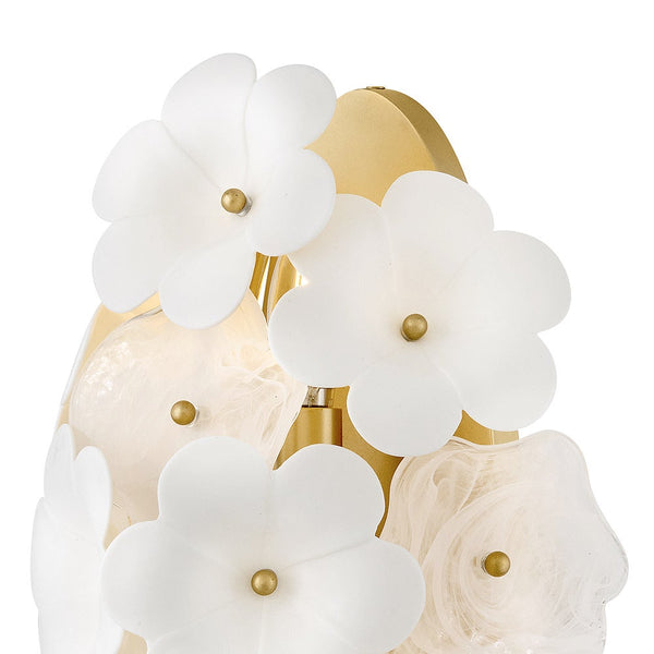 Marianne 10" Two Lights Medium Sconce, Deluxe Gold