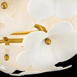 Marianne 21" Three Lights Medium Semi-Flush Mount, Deluxe Gold
