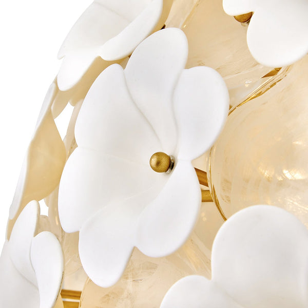 Marianne 28" Seven Lights Medium Globe Chandelier, Deluxe Gold