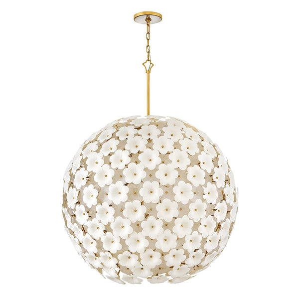 Marianne 38" Nine Lights Large Globe Chandelier, Deluxe Gold