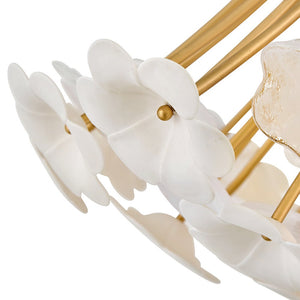 Marianne 38" Eight Lights Large Chandelier, Deluxe Gold