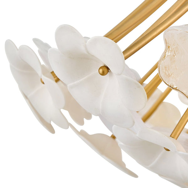 Marianne 38" Eight Lights Large Chandelier, Deluxe Gold