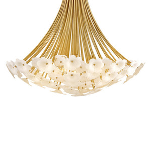 Marianne 38" Eight Lights Large Chandelier, Deluxe Gold