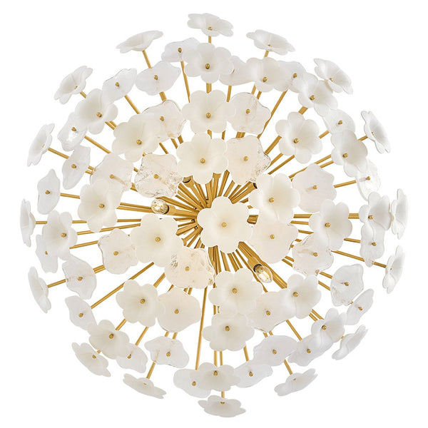 Marianne 38" Eight Lights Large Chandelier, Deluxe Gold