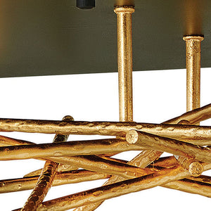 Styx 18" Medium LED Flush Mount, Black