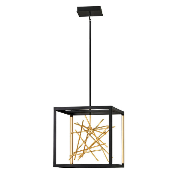 Styx 20" Large LED Open Frame Pendant, Black