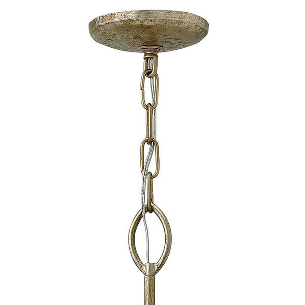 Eve 14" Six Lights Medium Open Frame Drum, Champagne Gold