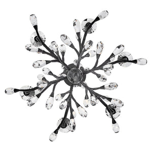 Eve 26" Six Lights Medium Single Tier Chandelier, Brushed Graphite
