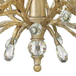 Eve 26" Six Lights Medium Single Tier Chandelier, Champagne Gold
