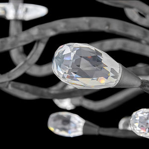 Eve 48" Twelve Lights Large Two Tier, Brushed Graphite