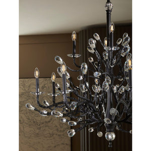 Eve 48" Twelve Lights Large Two Tier, Brushed Graphite